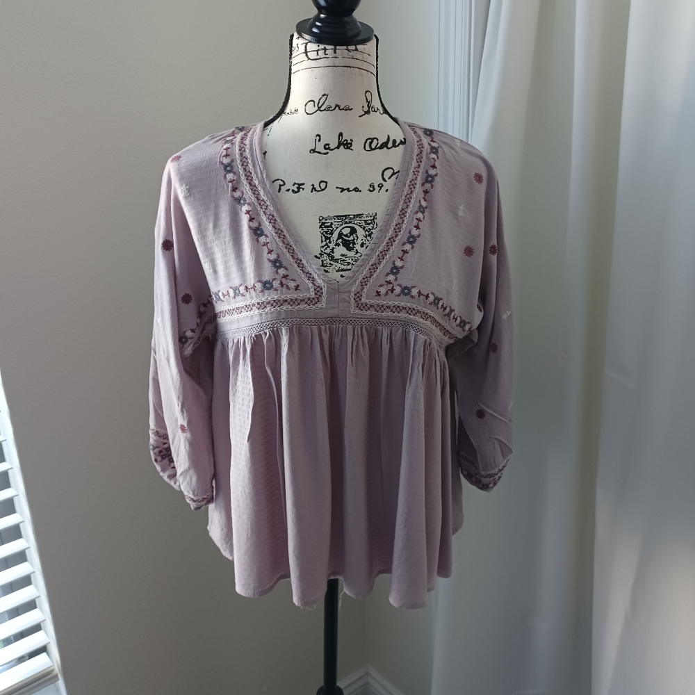 Boho flowy style top Oversized Small